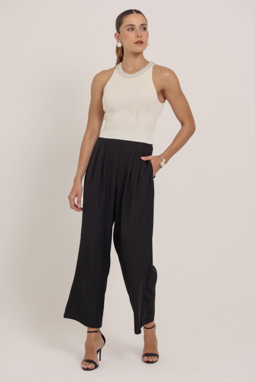 Calça Pantalona Alfaiataria Preto