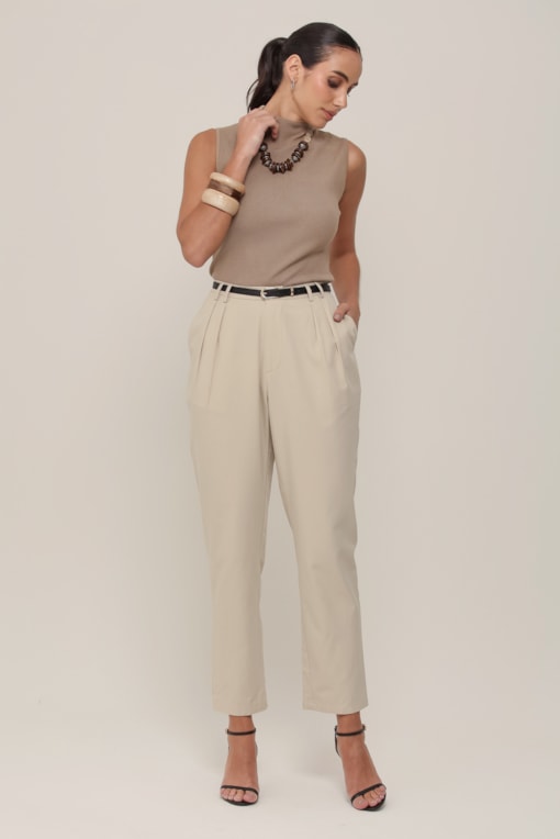 Calça Sarja Cenoura Cinza