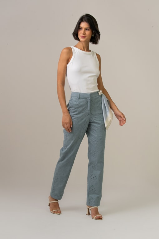Calça Sarja Laise Azul