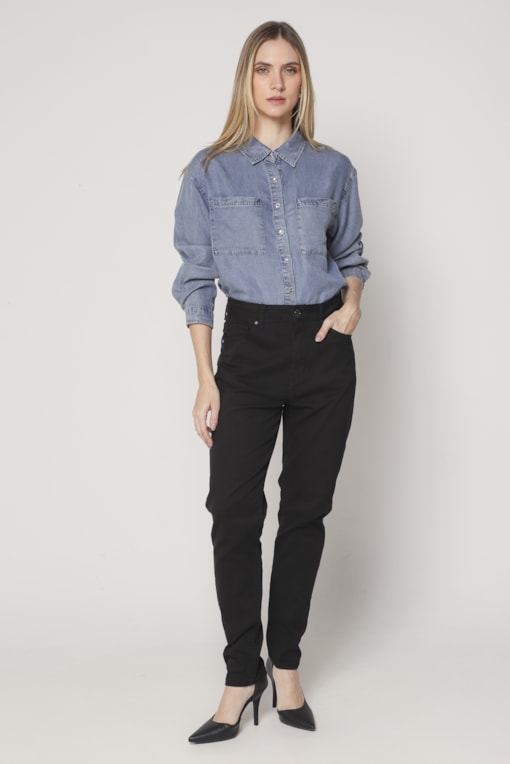 Calça Sarja Shape Skinny  Preto