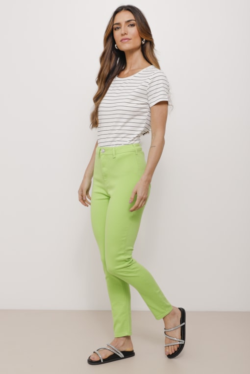 Calça Sarja Skinny Basic                Lima