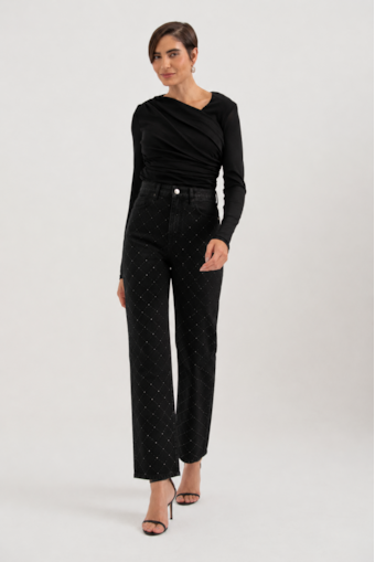 Calça Shine Bootcut Preto