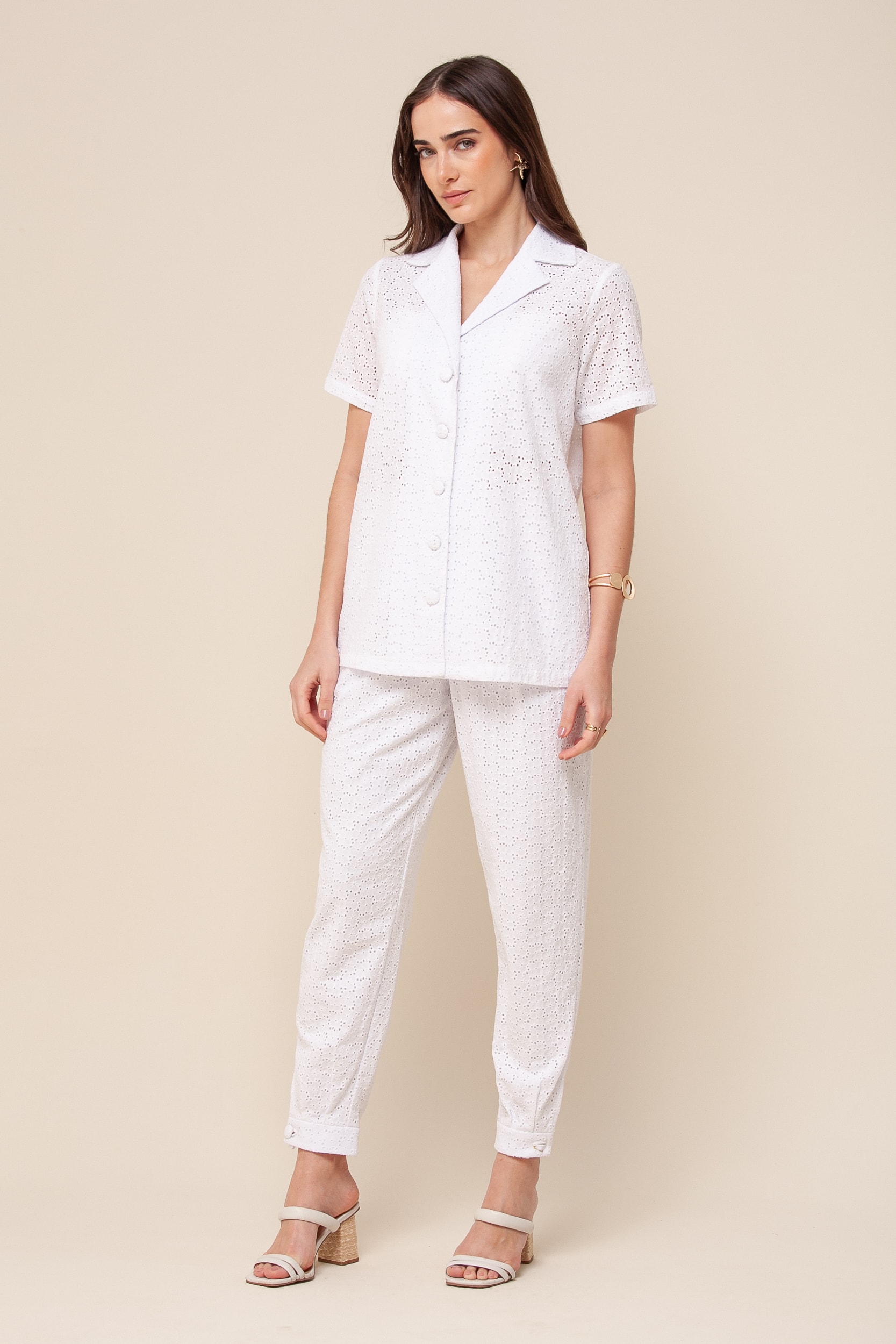 Camisa Alongada Laise Branco
