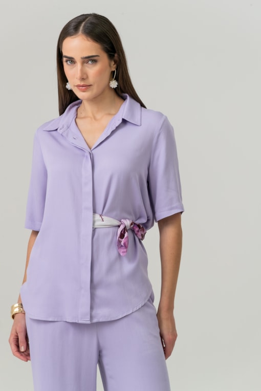 Camisa Giverny Lilas