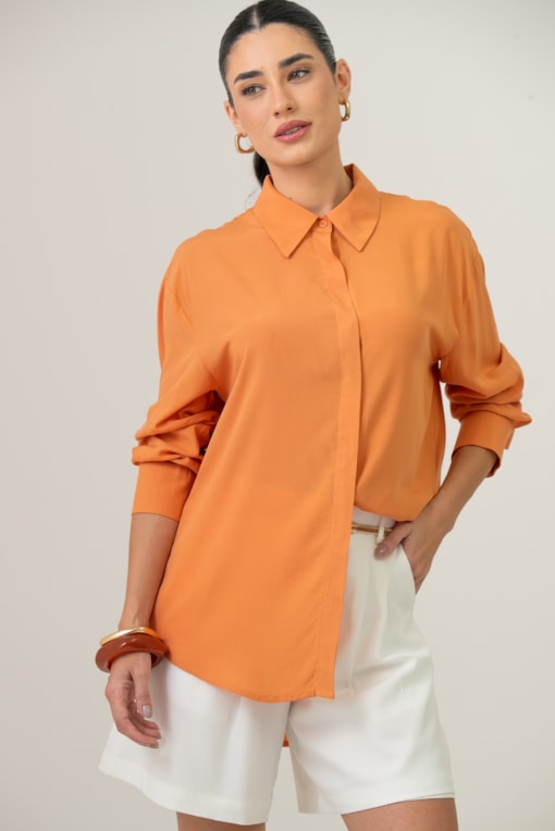 Camisa Oversized Laranja