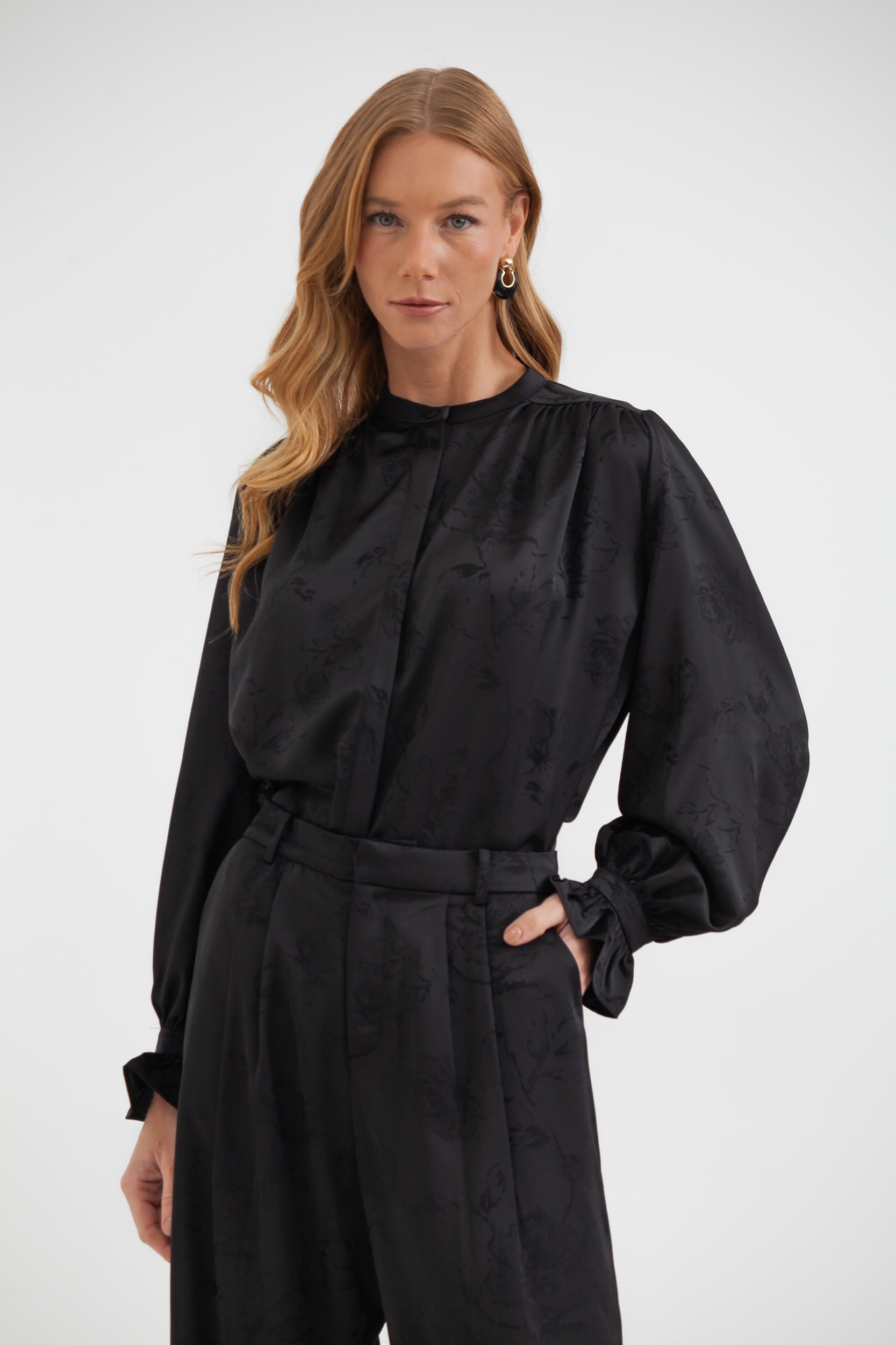 Camisa Romantic Slip Preto