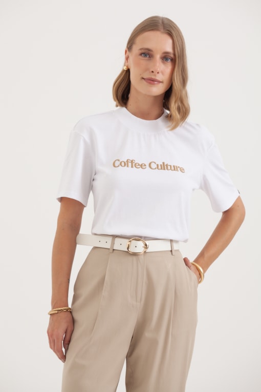 Camiseta Coffee Culture Branco