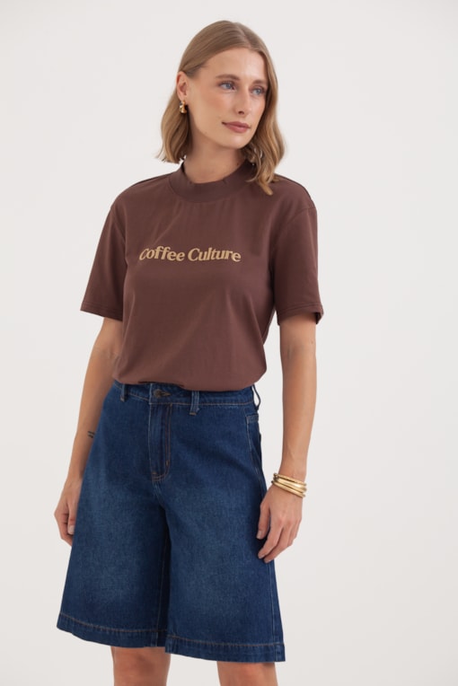 Camiseta Coffee Culture Marrom
