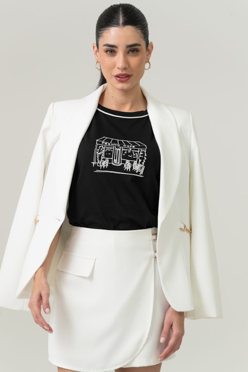 Camiseta French Café Preto