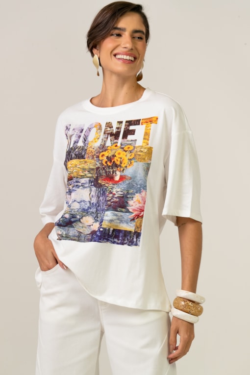 Camiseta Monet Branco
