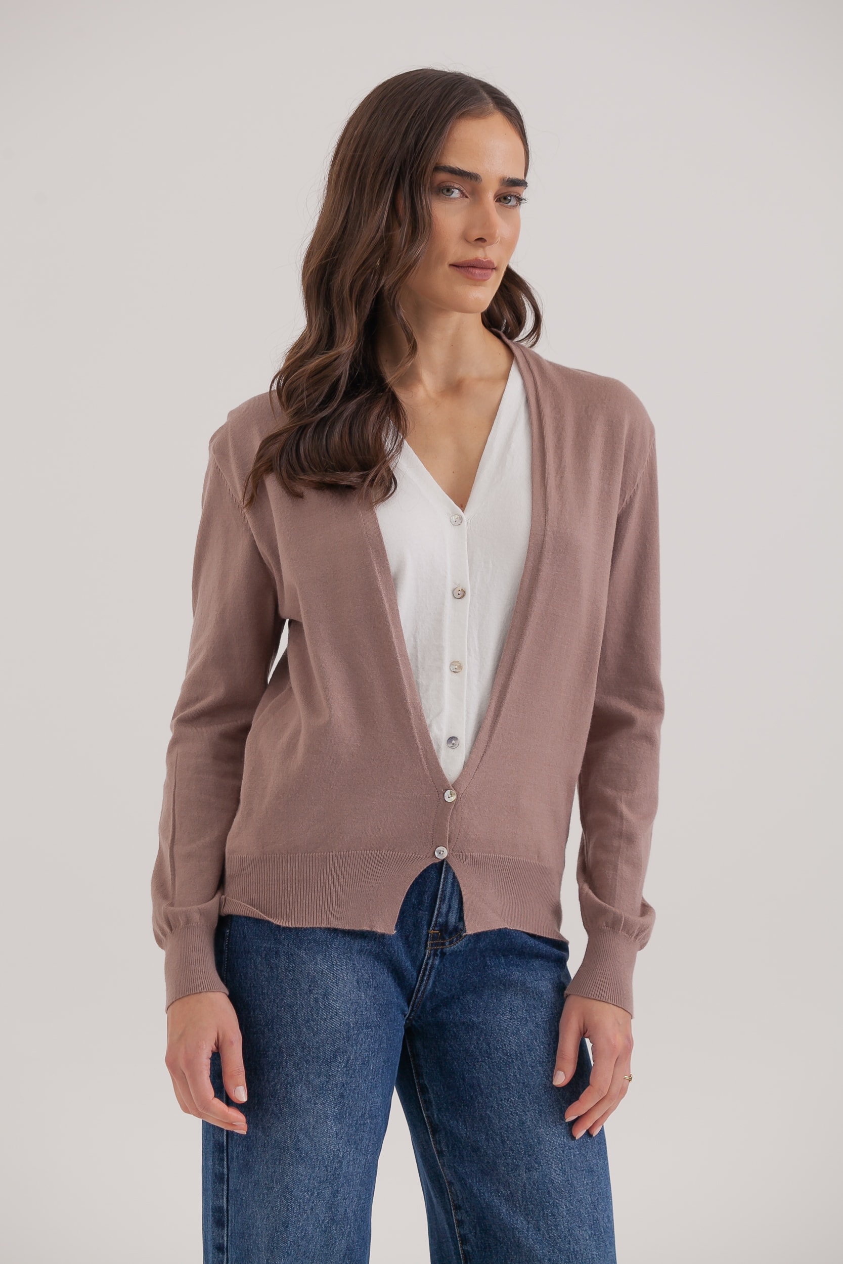 Cardigan Tricô Duplo Fendi