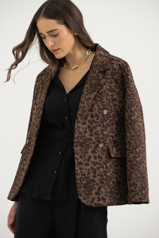 Casaco Animal Print Onça