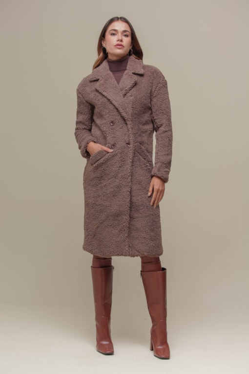 Casaco Sobretudo Teddy Comfy  Fendi