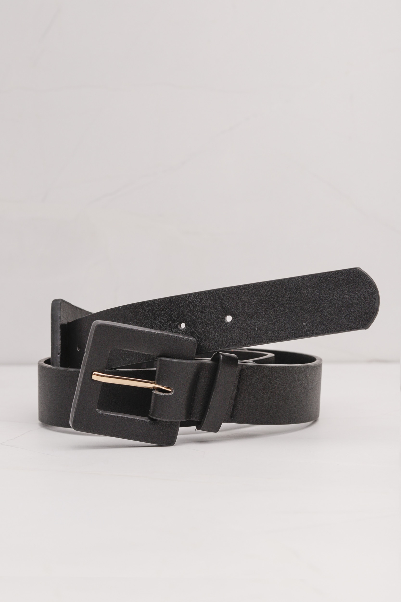 Cinto Fivela Dupla Forrada  Preto