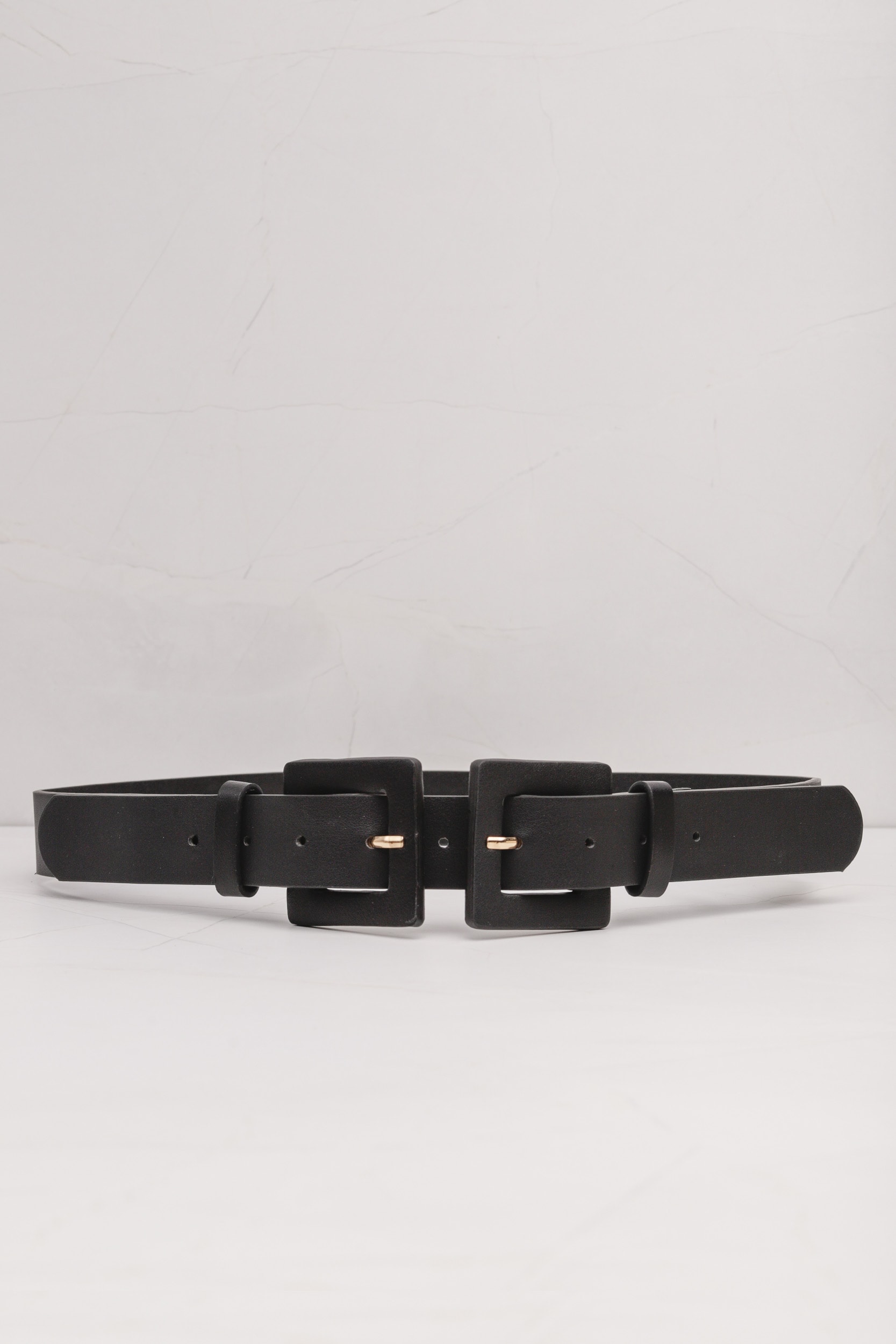 Cinto Fivela Dupla Forrada  Preto