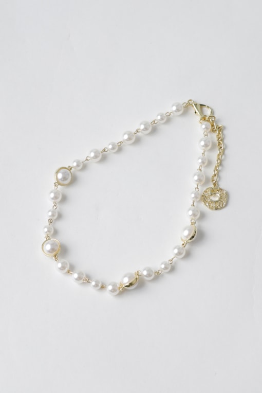 Colar Pérolas Grandes  Branco