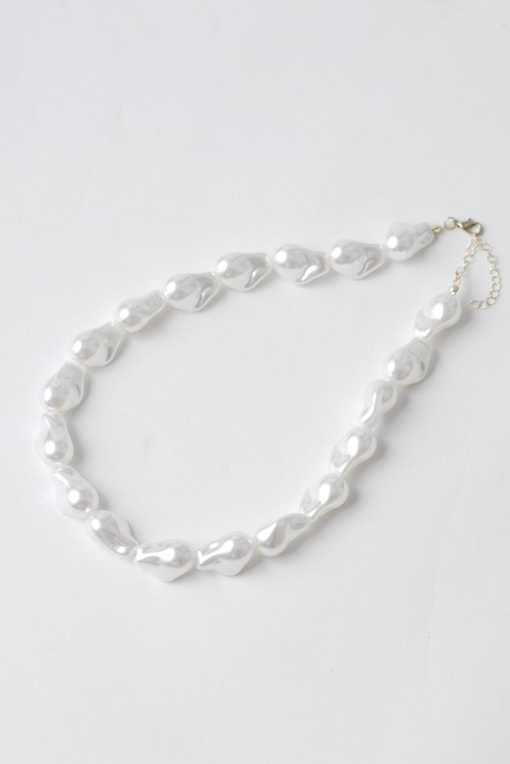 Colar Pérolas Orgânicas Branco