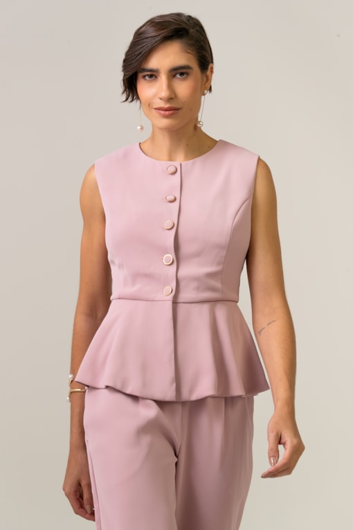Colete Jasmim Rosa