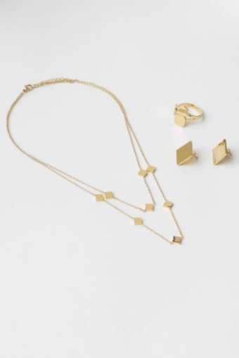 Conjunto 3 Peças Dourado