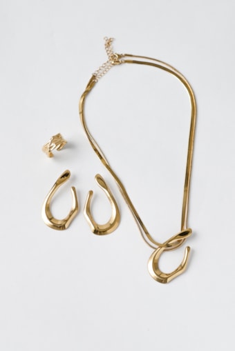 Conjunto 3 Peças Orgânicas Dourado