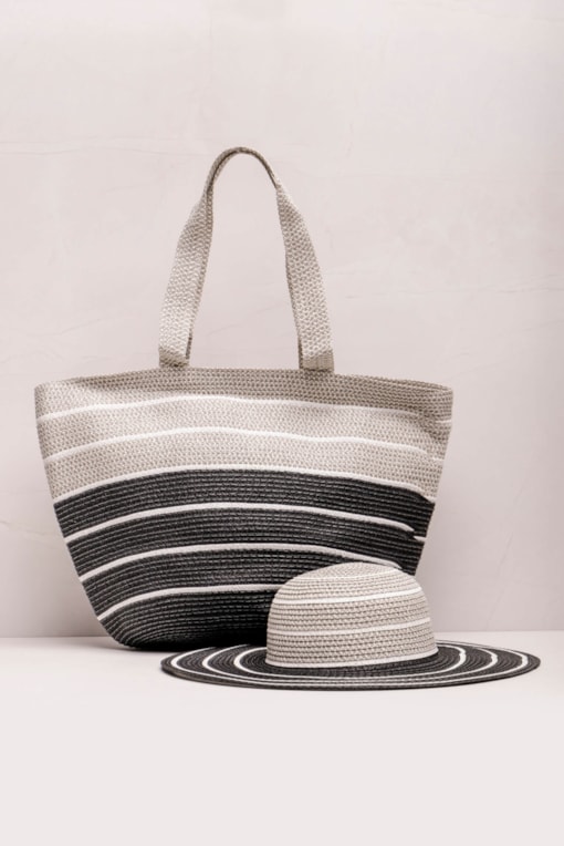 Conjunto Listrado Preto
