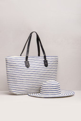Conjunto Trama Listras Marinho 