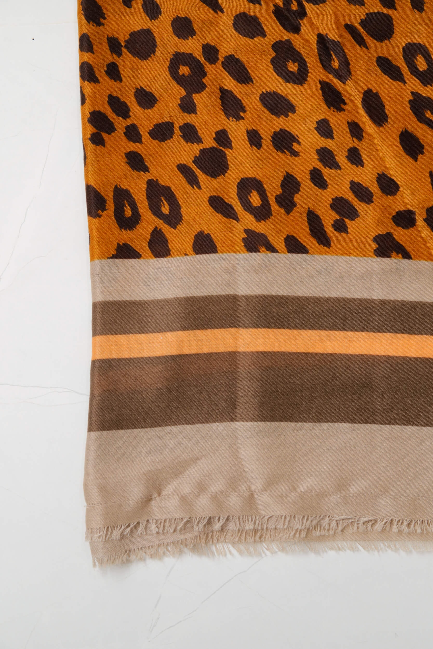 Echarpe Animal Print Color (86x178 cm) Terracota