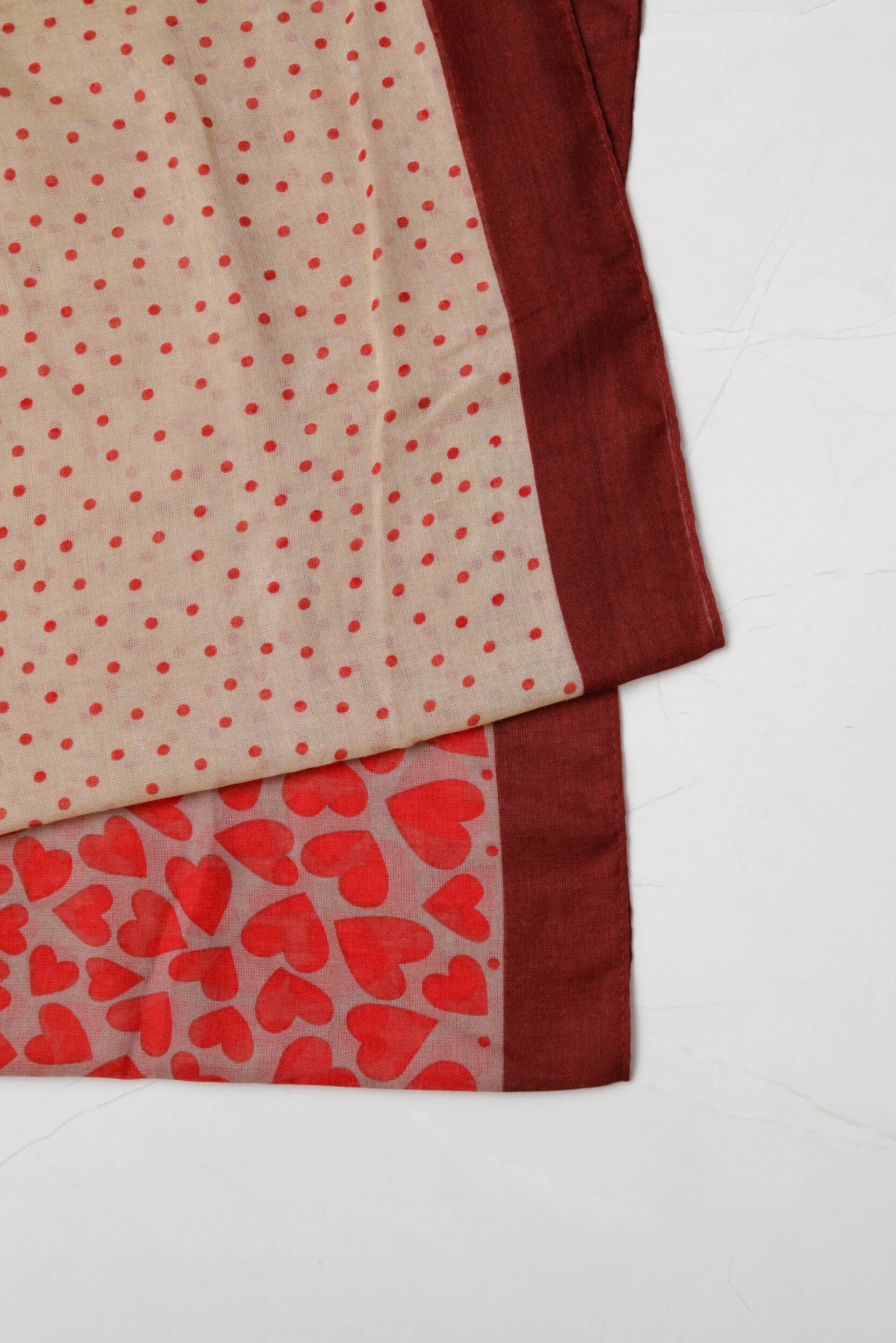 Echarpe Coração Romântico (89x182 cm) Vermelho