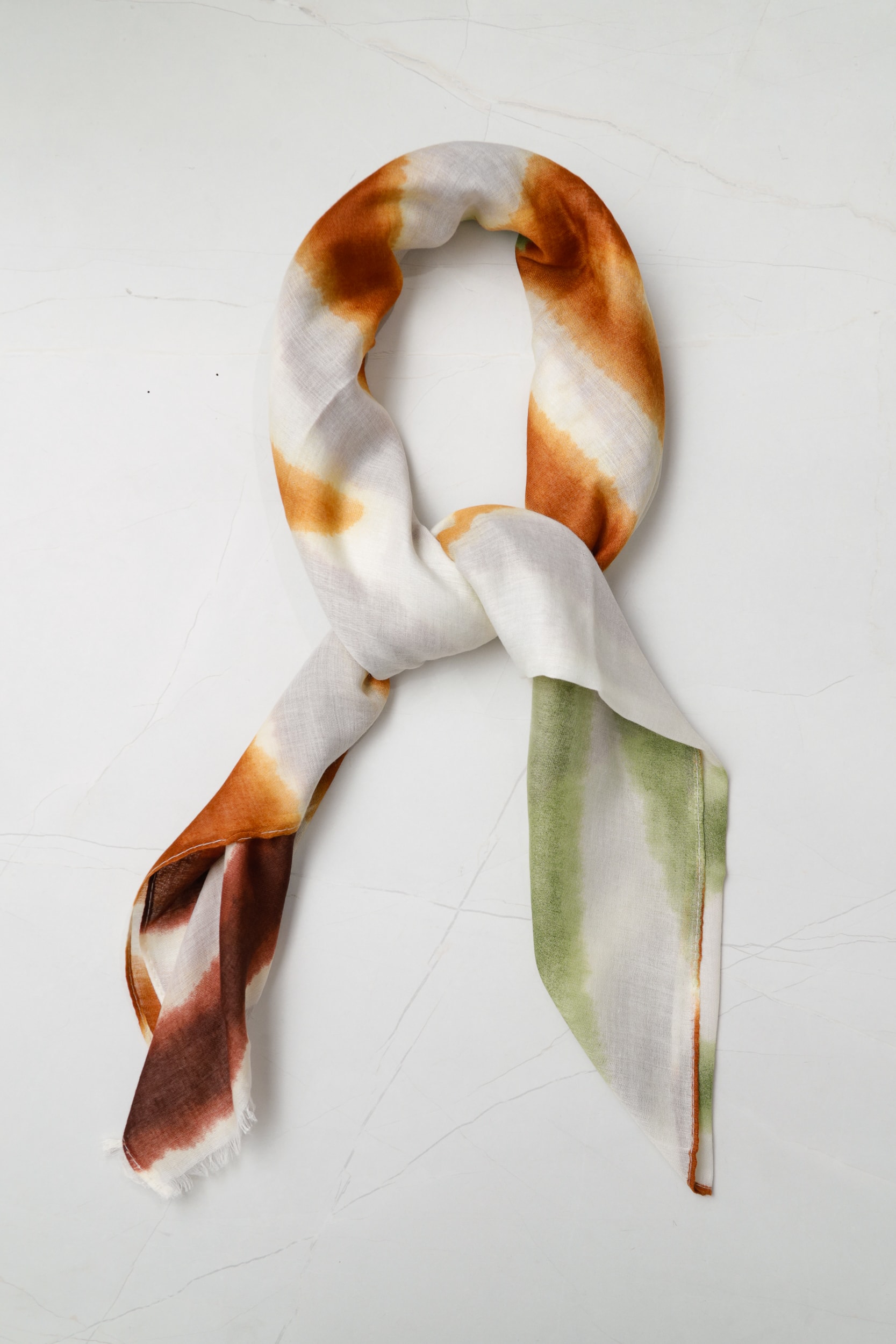 Echarpe Estampa Tie Dye (88x180 cm) Laranja