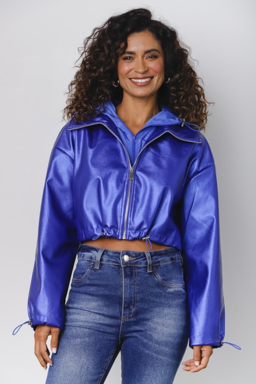 Jaqueta PU Corta Vento  Azul