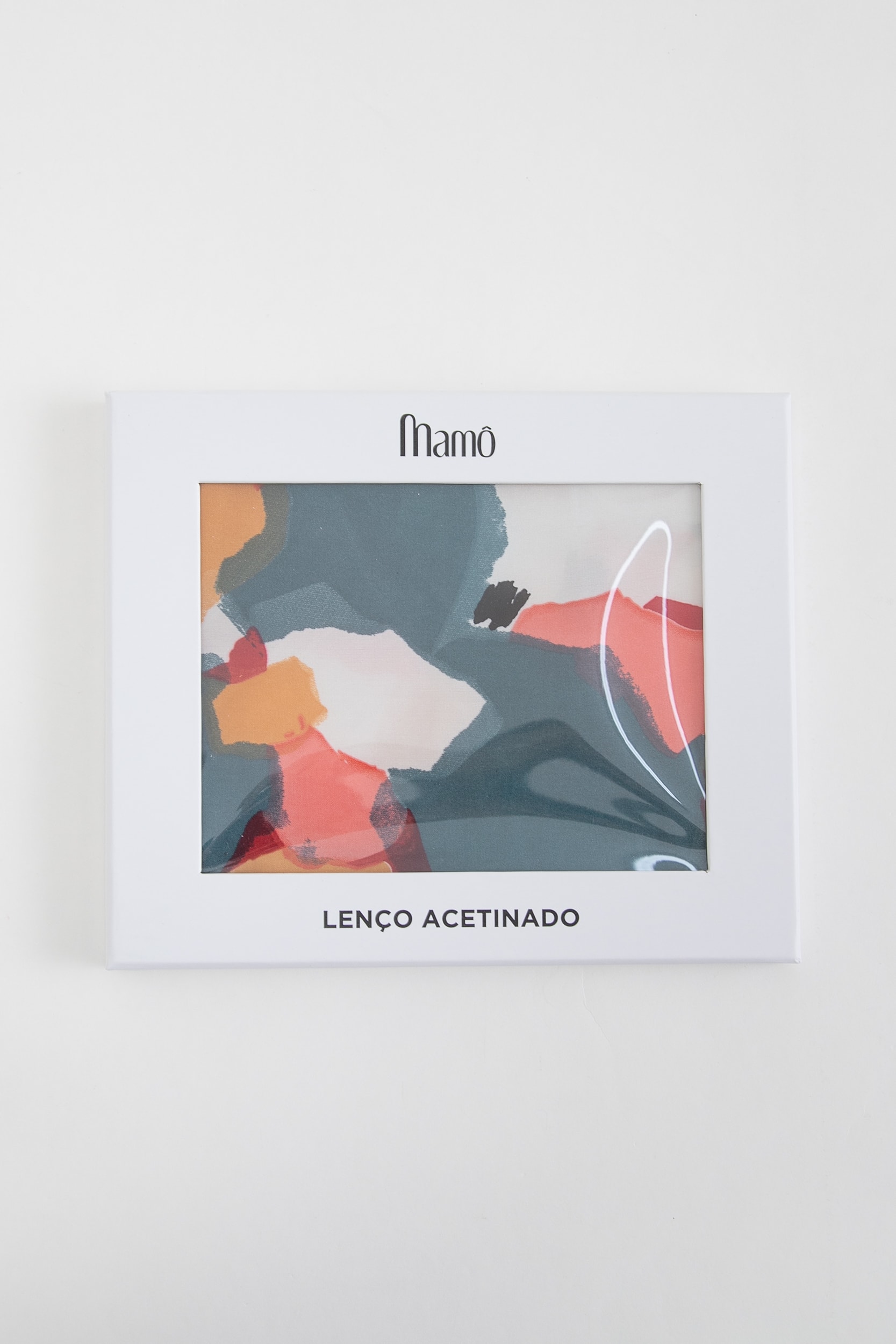 Lenço De Cetim Aquarela Vermelho