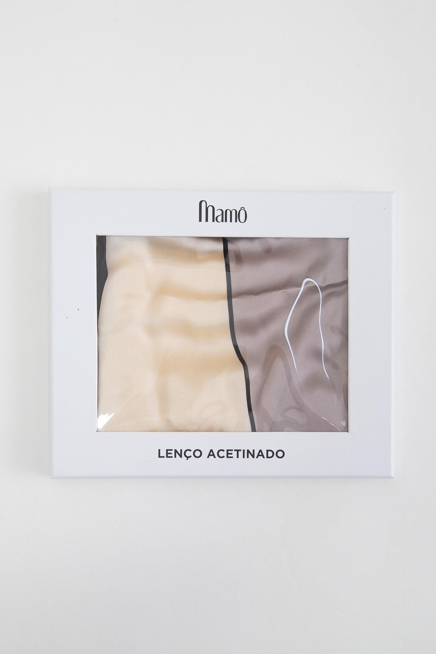 Lenço De Cetim Faixas Diagonais Amarelo