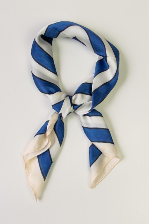 Lenço Geométrico  Azul royal