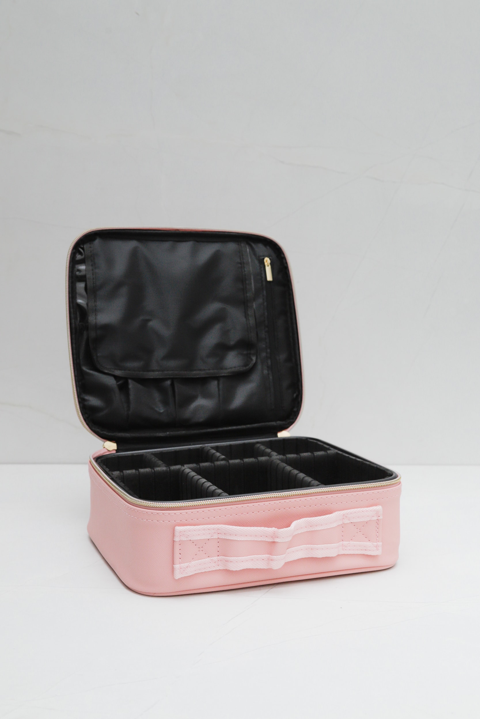 Necessaire Organizadora Com Divisória Rosa