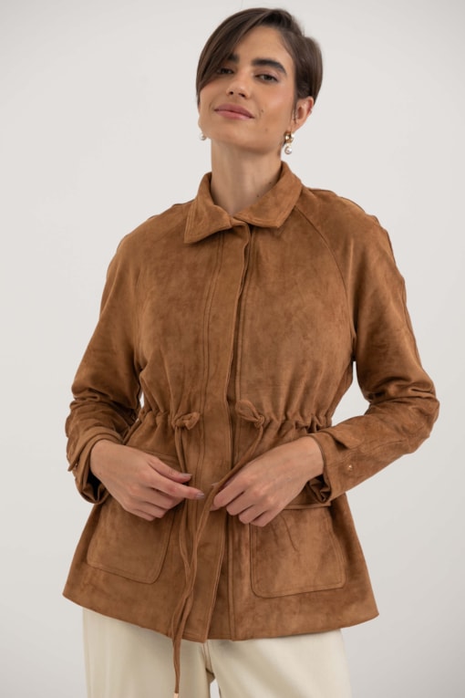 Parka Suede Camel