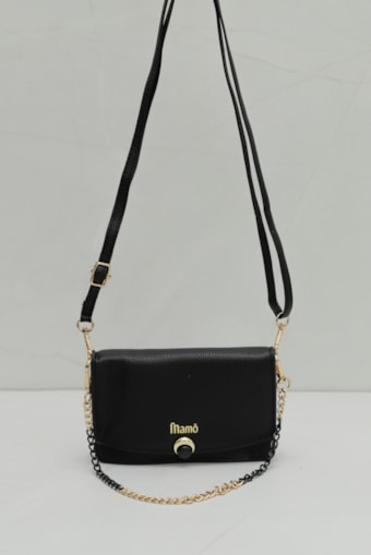 Porta Celular Flap Alça Corrente Preto