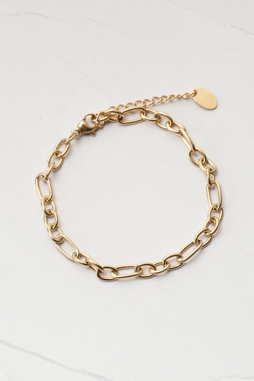 Pulseira Básica Elos 
                                                     Dourado