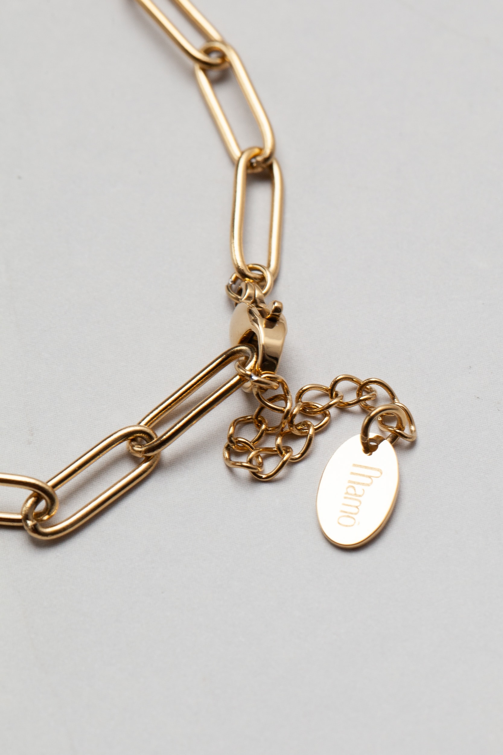 Pulseira Elos Pingente Coração Dourado