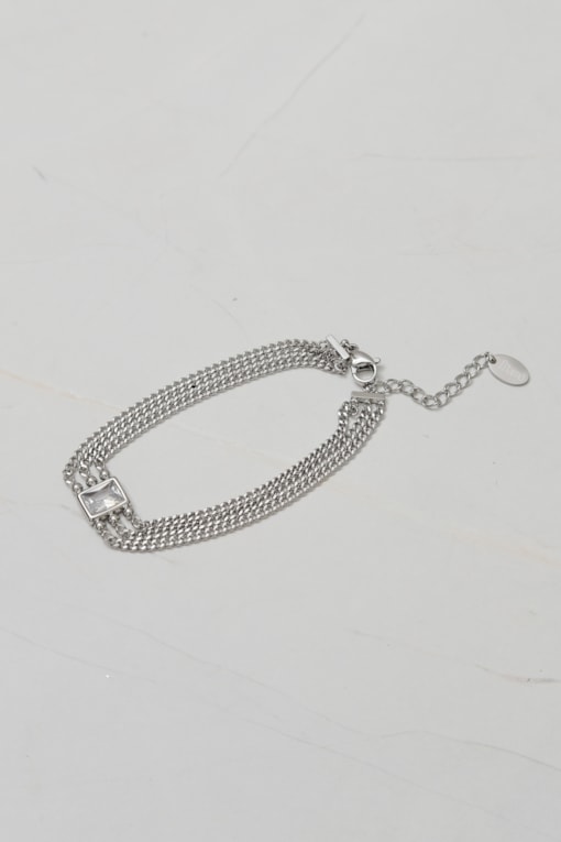 Pulseira Ponto de Luz  Prata