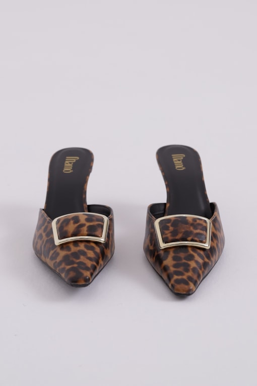 Scarpin Onça Bico Fino Onça