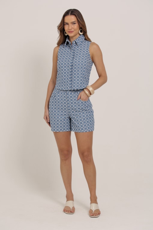Shorts Jeans Laise Azul