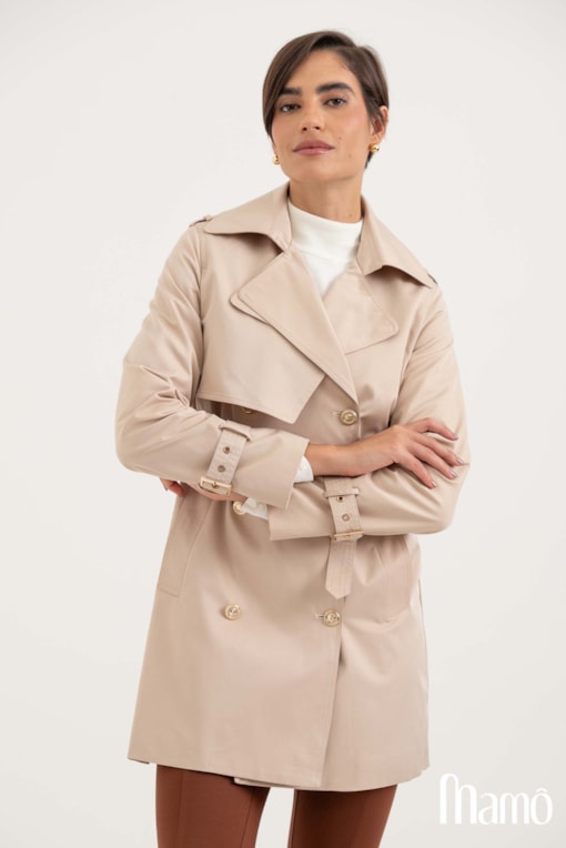 Trench Coat Clássico Bege