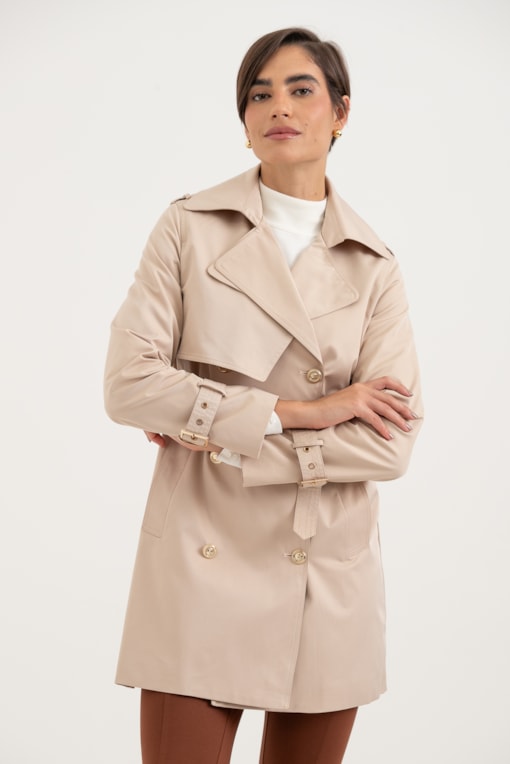 Trench Coat Clássico Bege