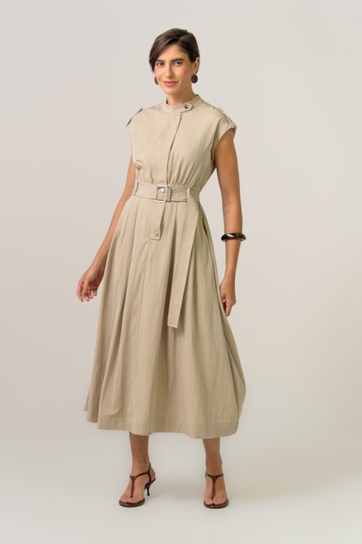 Vestido Alamanda Caqui