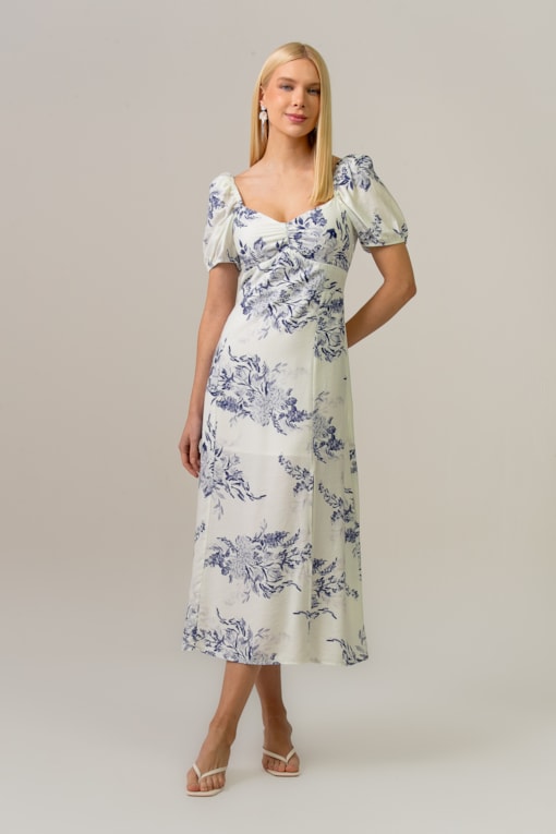 Vestido Bleu Giverny Off-white