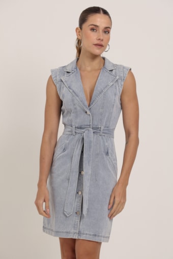 Vestido Jeans Curto  Jeans