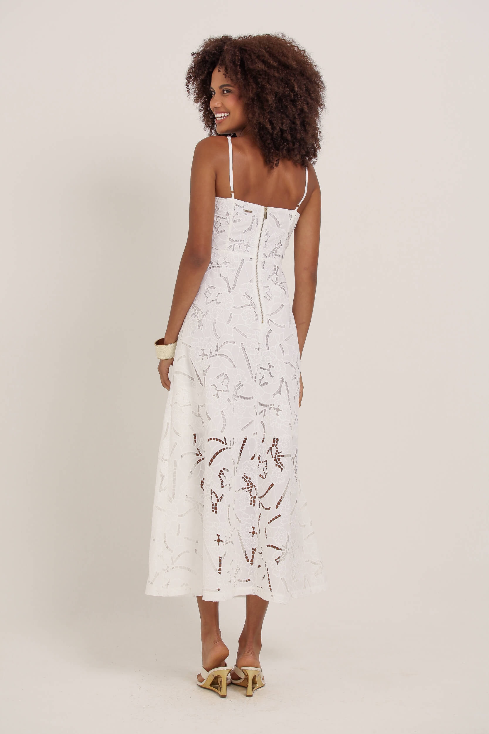 Vestido Longo Guipir Off-white